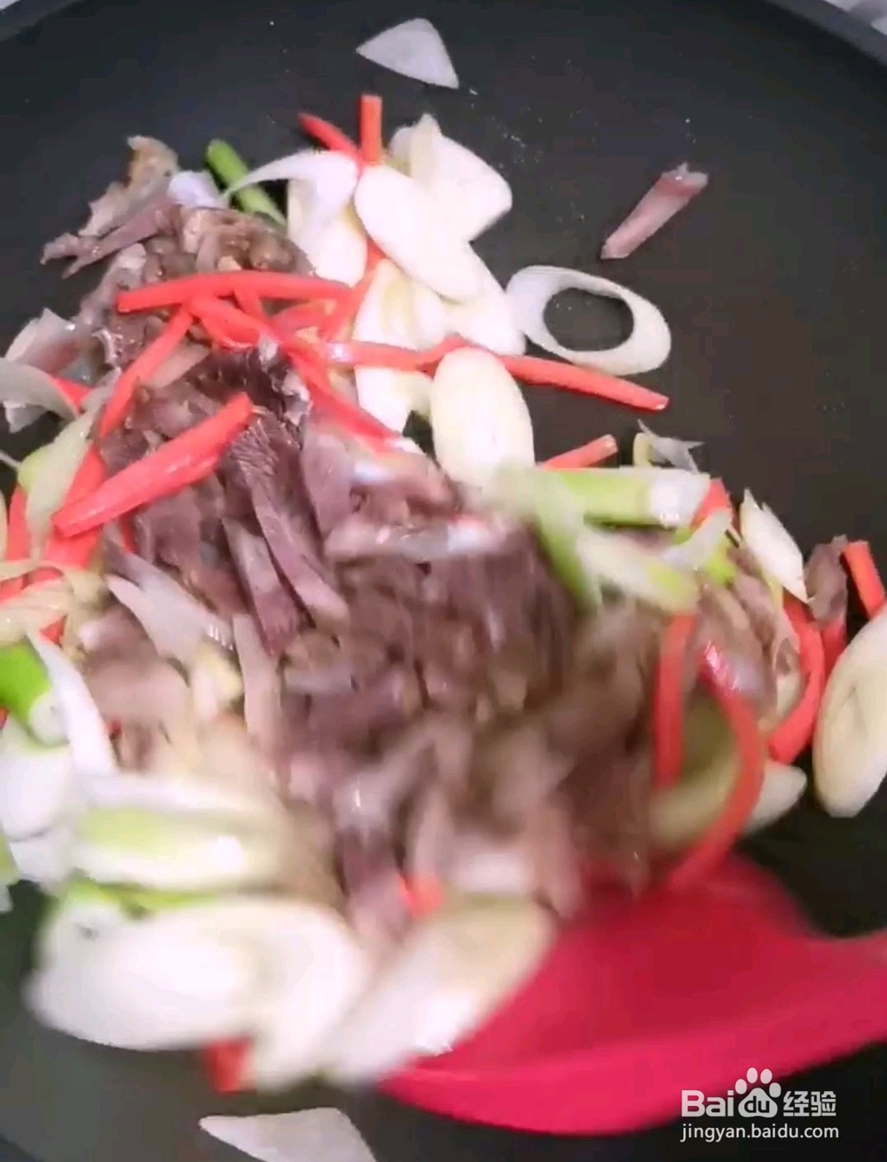 好吃又简单的大葱炒牛杂