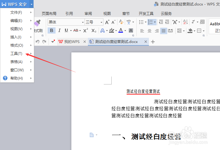 wps文字怎么设置输入时拼写检查