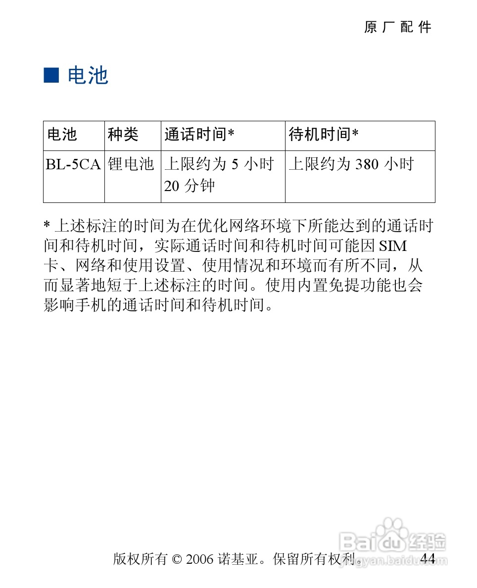 诺基亚1112i手机使用说明书:[5]