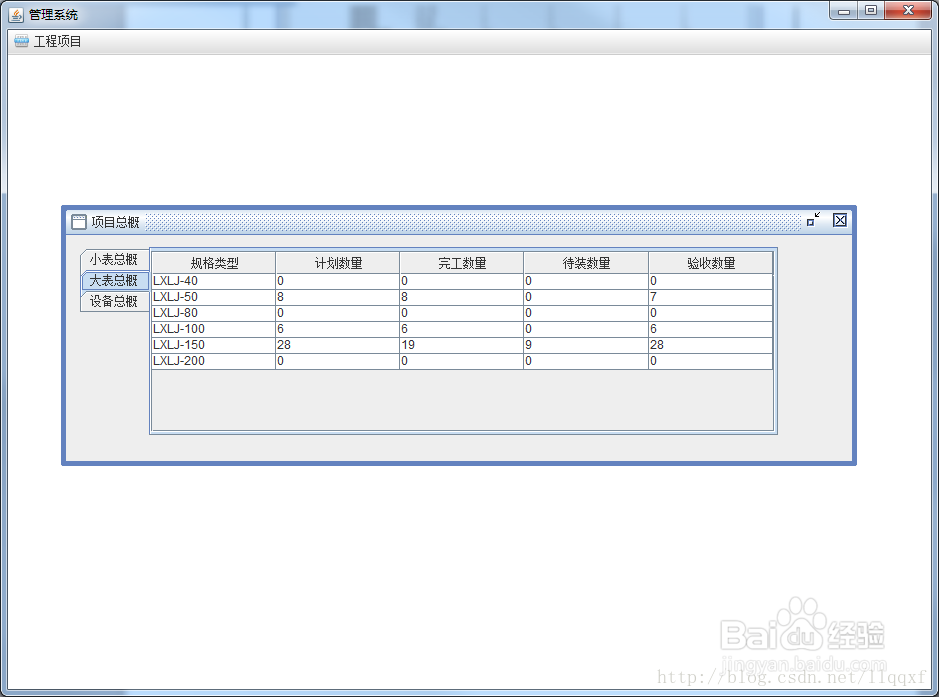 java swing mysql工程项目管理系统源码