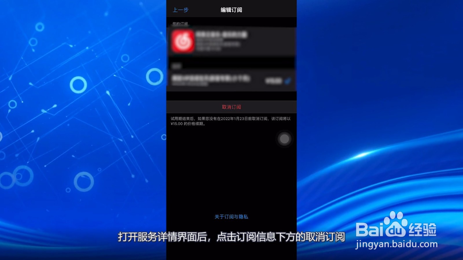 苹果怎么取消自动续费