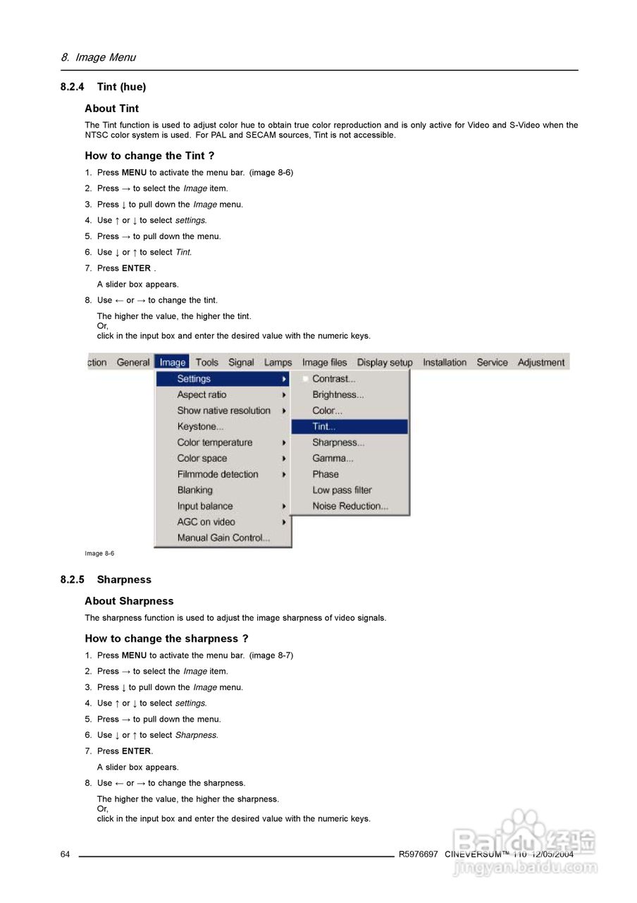 Barco巴可 Cine VERSUM 110投影机说明书:[7]