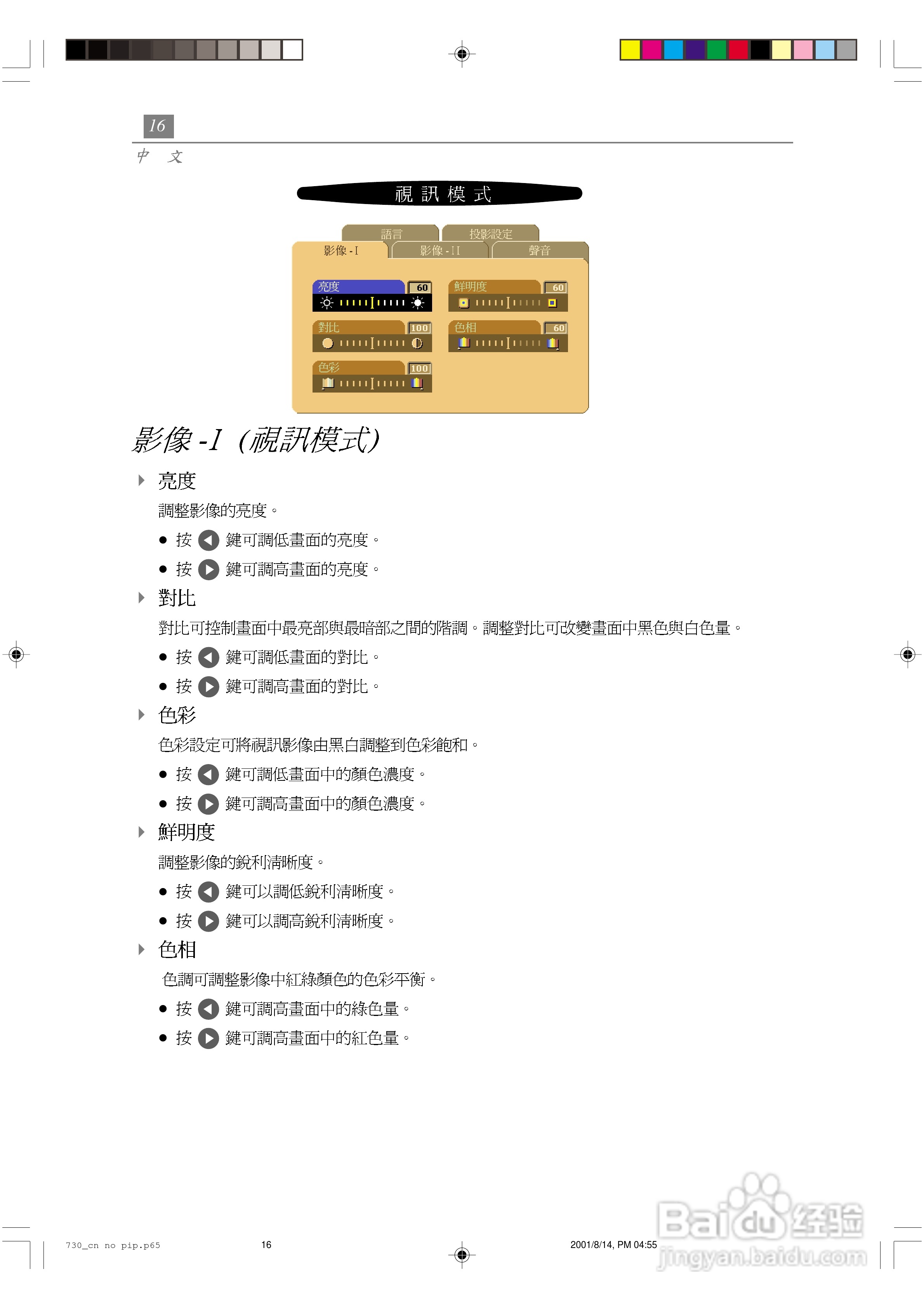 Optoma奥图码 EP730投影机说明书:[2]