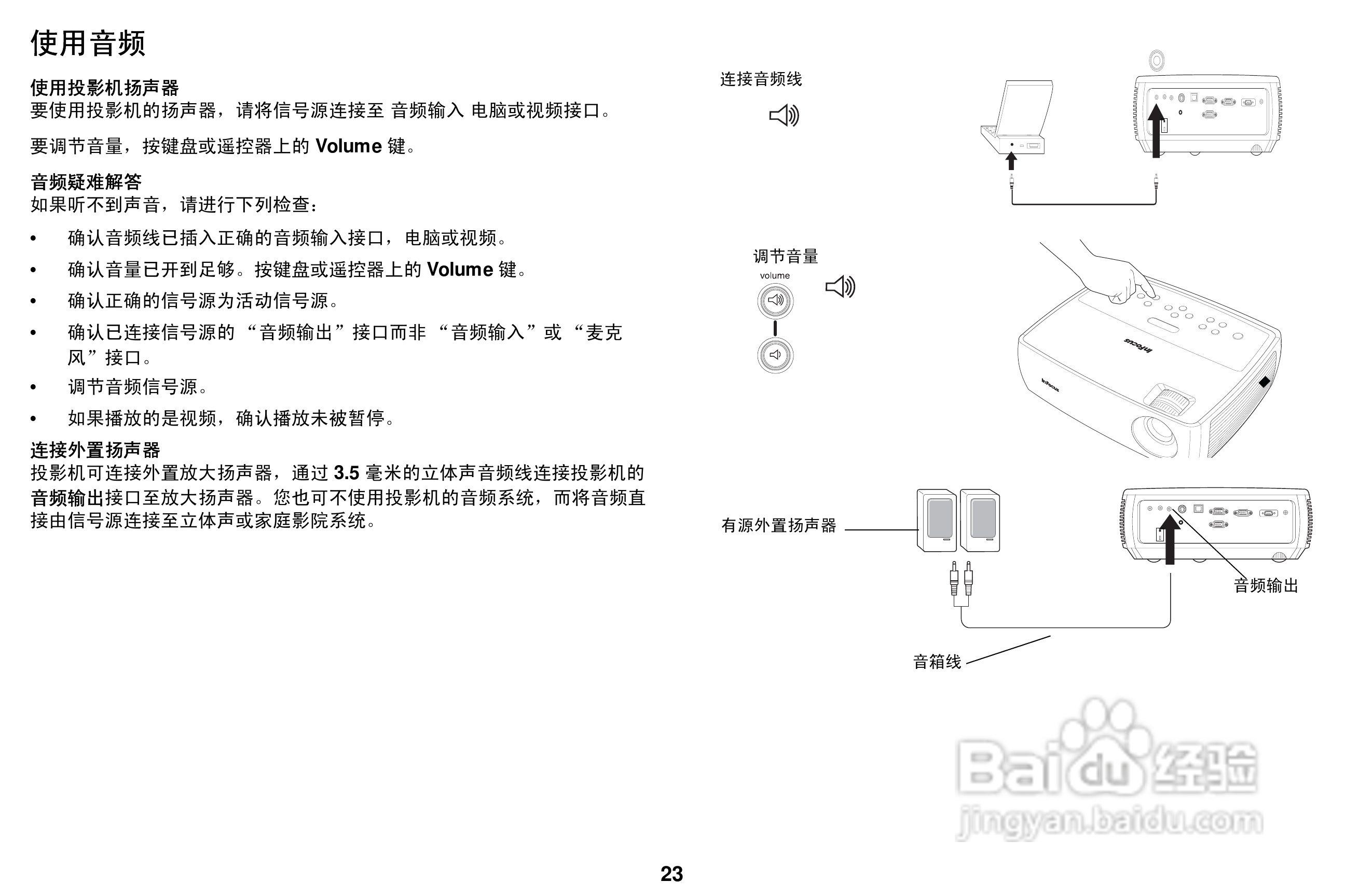 富可视 IN27投影机说明书:[3]