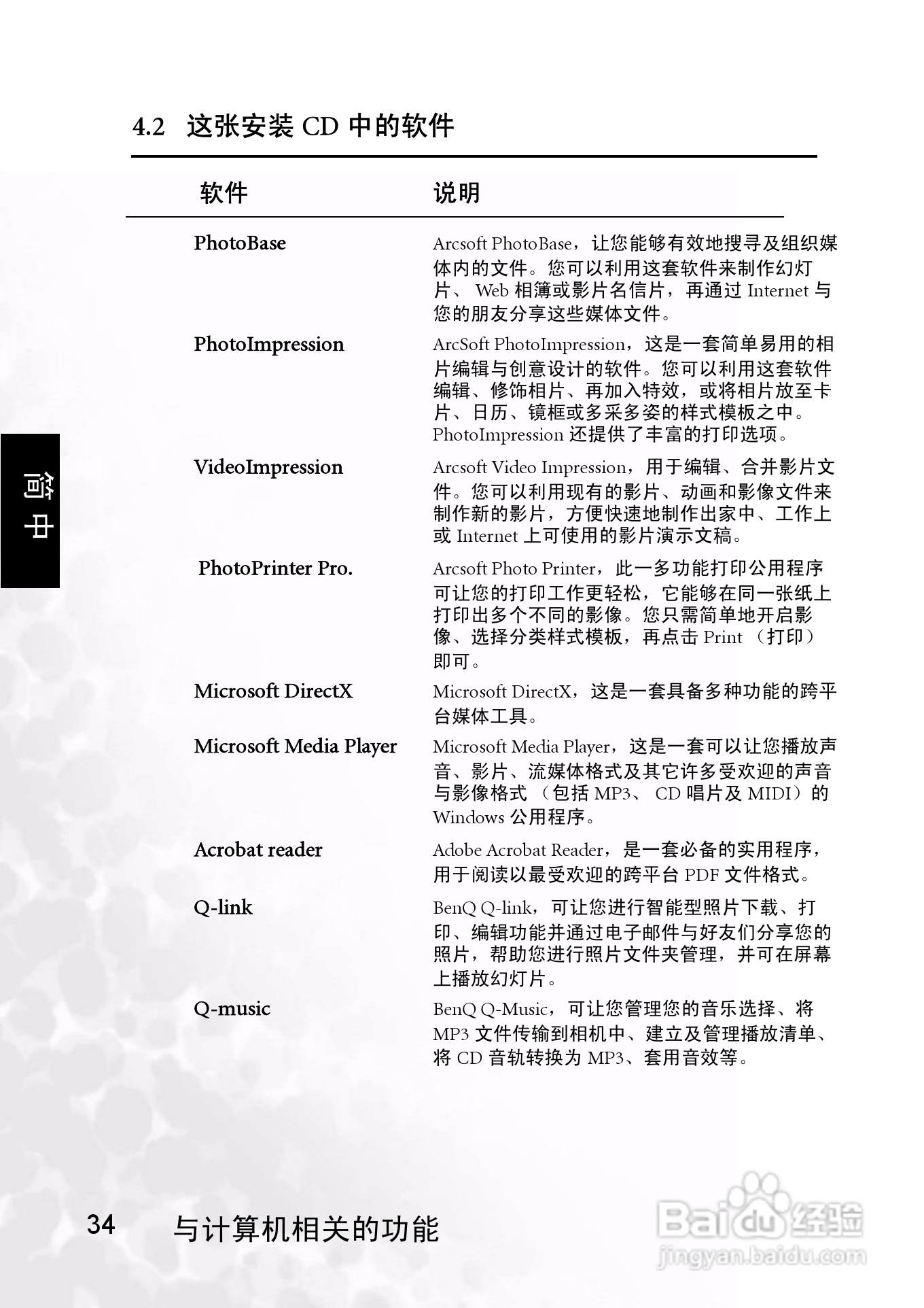 明基 DCS30数码相机说明书:[4]