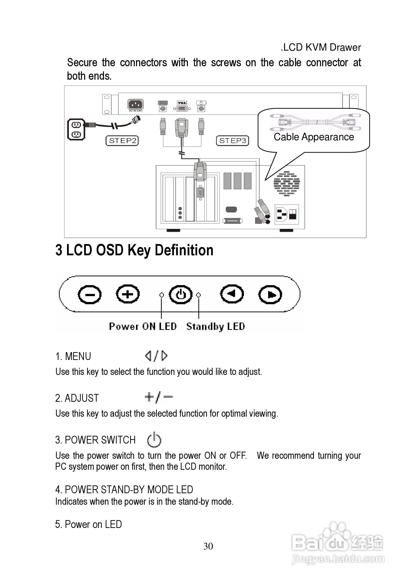 LCD KVM Drawer机架式LCD切换器用户手册:[4]