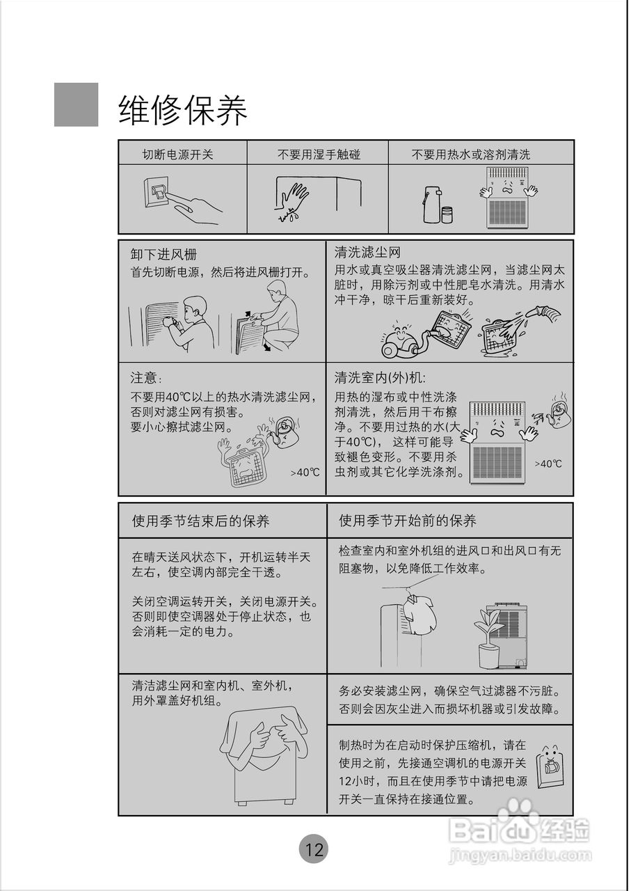 海尔KF(R)-250LW/A空调使用说明书:[2]
