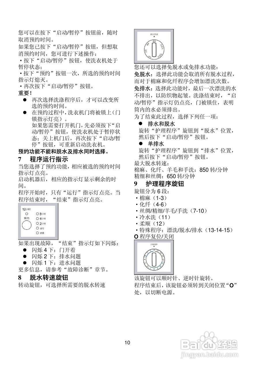伊莱克斯洗衣机EWS850型使用说明书:[1]