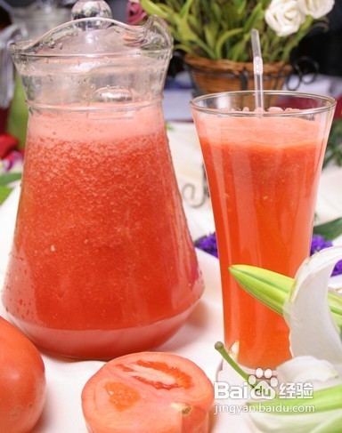 番茄水果汁瘦腿更清凉