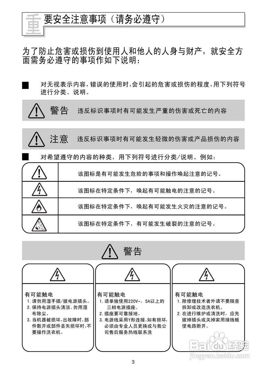 LG XQB130-V3D洗衣机使用说明书:[1]