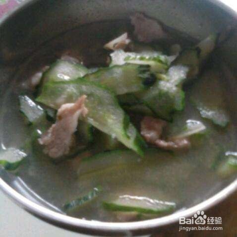 黄瓜煮肉片汤的制作方法