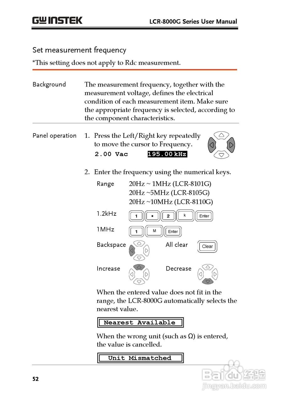 固纬LCR-8105G高精度LCR测试仪使用说明书:[6]