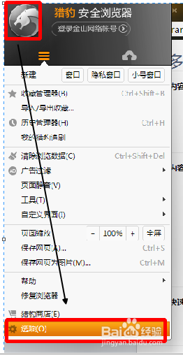 猎豹浏览器如何使用迅雷下载