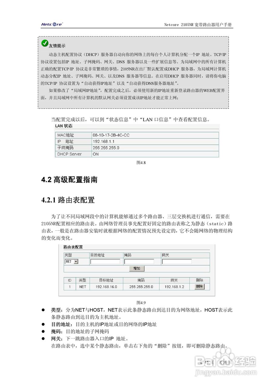 Netcore 2105NR宽带路由器用户手册:[2]