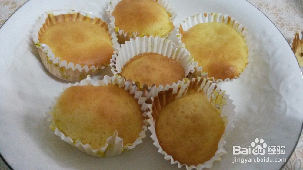 烤箱版戚风小蛋糕