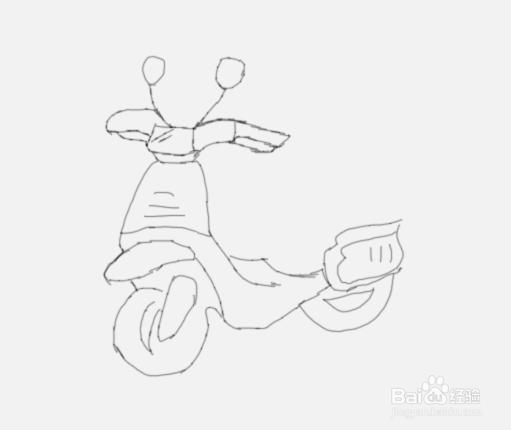 简笔画电动车是怎么画的