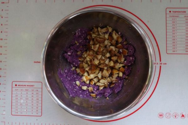 桂花芋泥栗子派