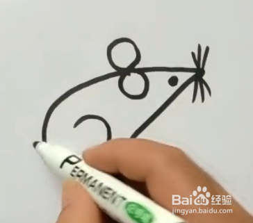 教你怎样用678简笔画老鼠