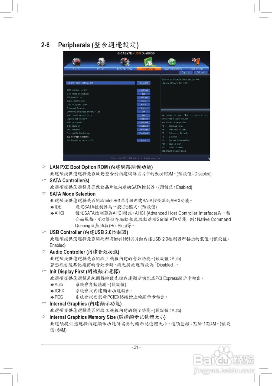 技嘉GA-H61MA-D2V主板使用手册:[4]