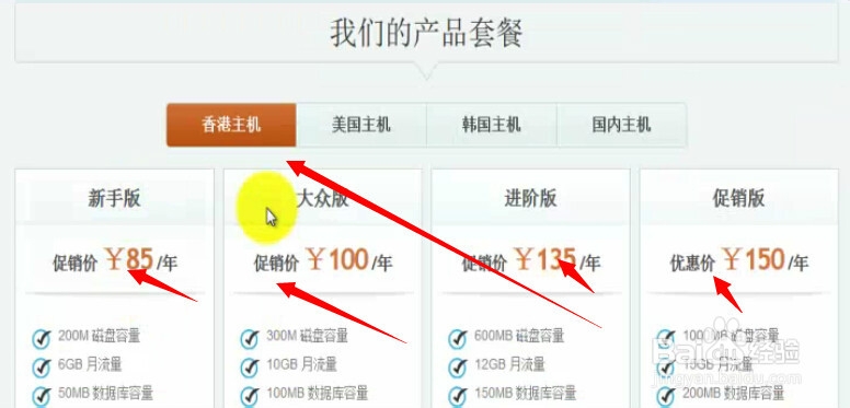 网站建设教程：[3]空间的购买