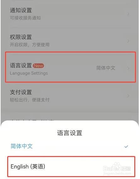 铁路12306英语购票设置方法