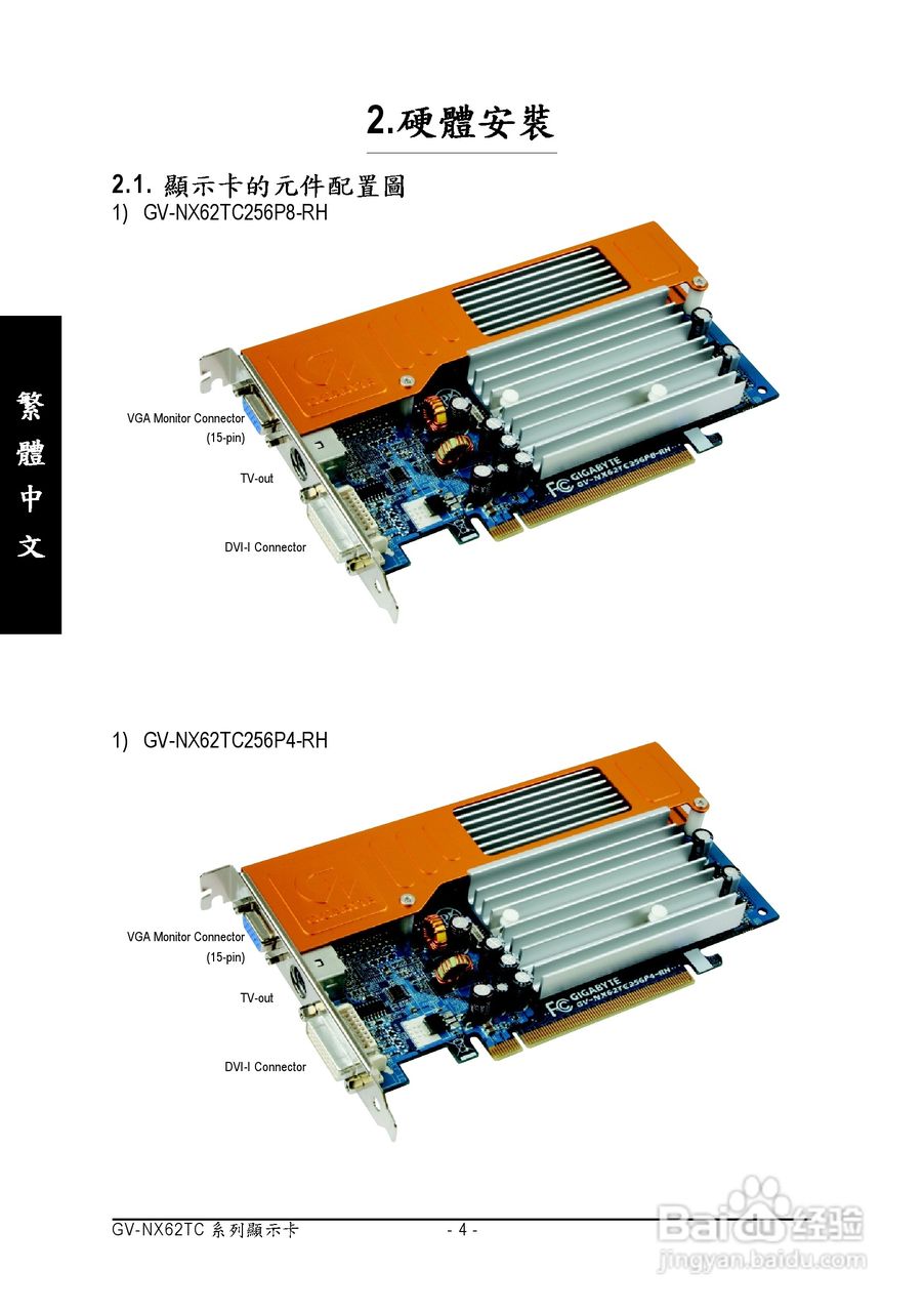 技嘉GV-NX62TC256P4-RH显卡使用说明书:[1]