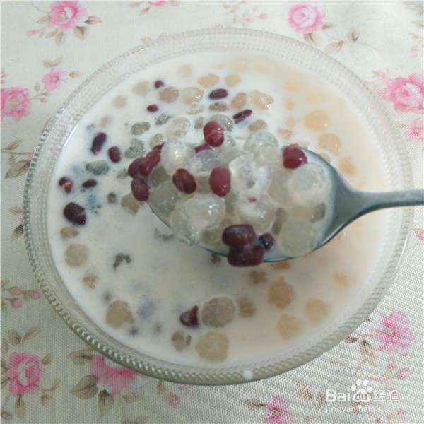 蜜豆西米露的做法