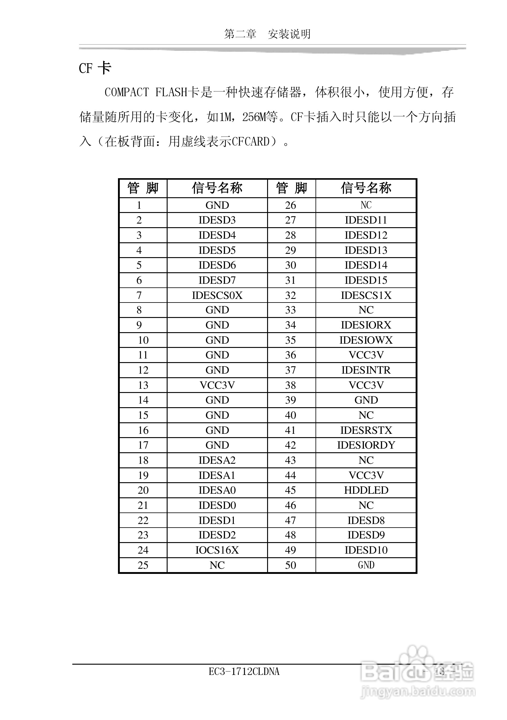 研祥EC3-1712CLDNA工业级CPU板卡说明书:[2]