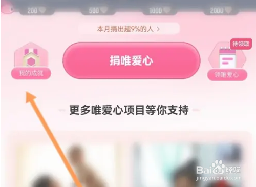 唯品会怎么查看自己的捐赠记录