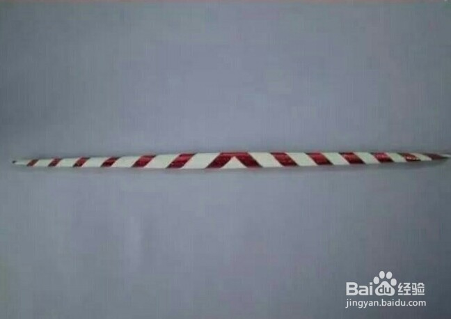 彩纸巧做圣诞手杖