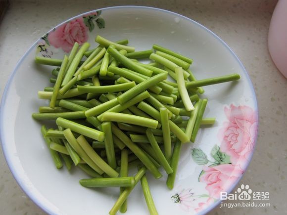 香干蒜薹炒肉丝的做法