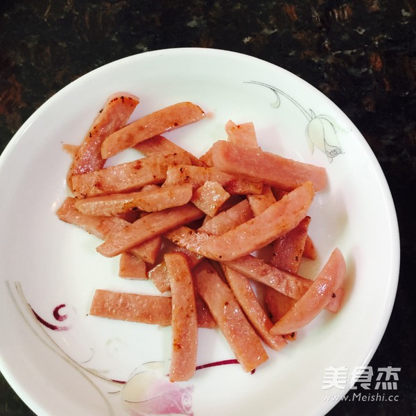 培根炒面的做法