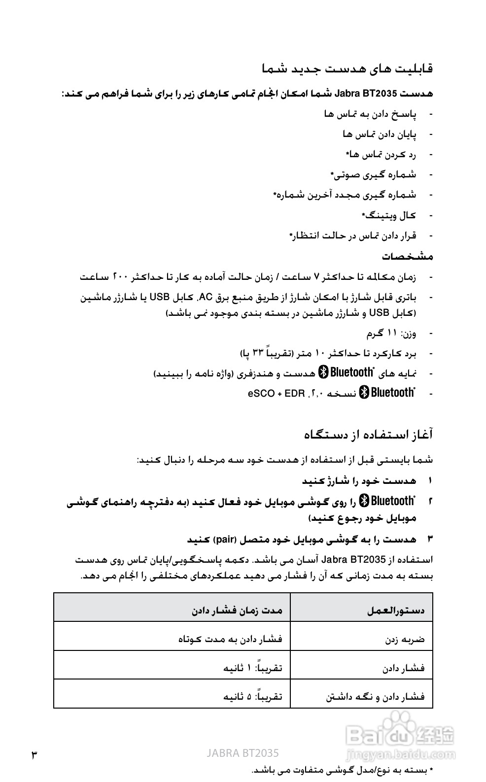 捷波朗BT2035蓝牙耳机使用说明书:[24]