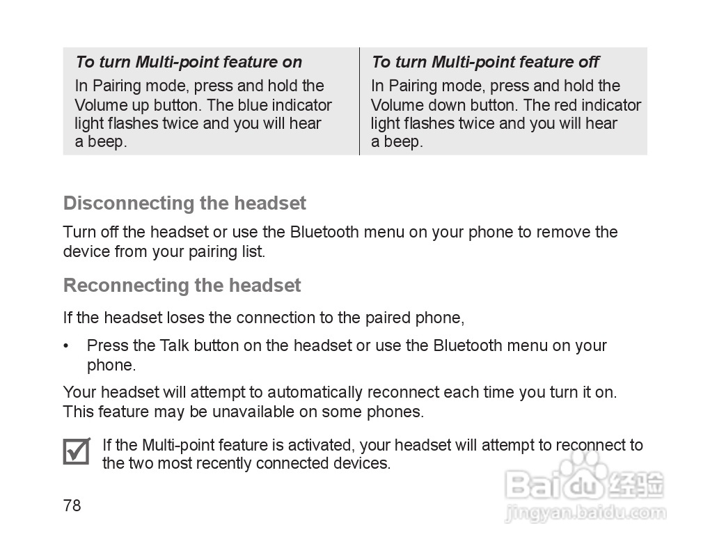 三星HM1200蓝牙耳机使用说明书:[8]