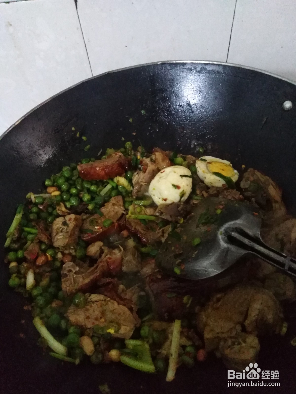 烧鸭如何炒碗豆
