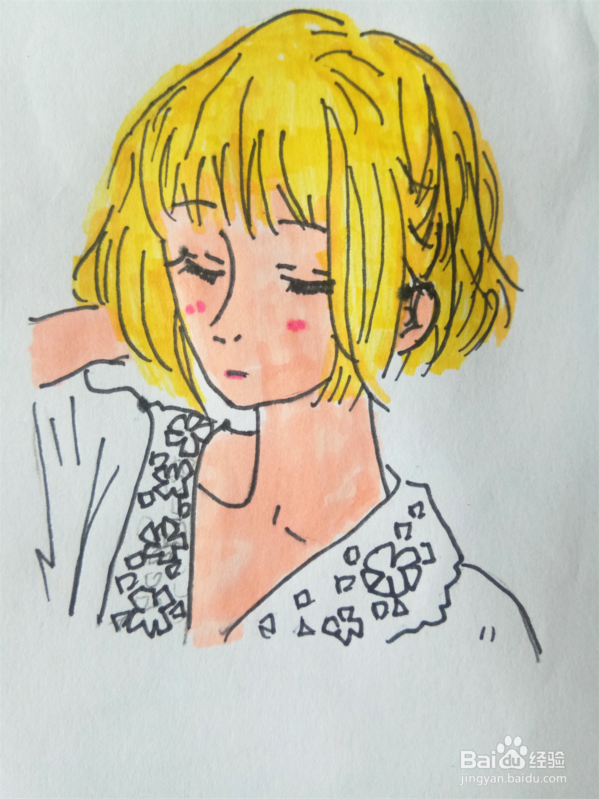 小清新复古文艺简笔画