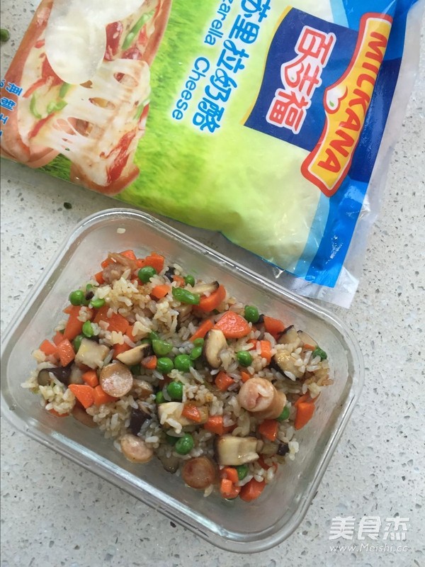 时蔬火腿焗饭