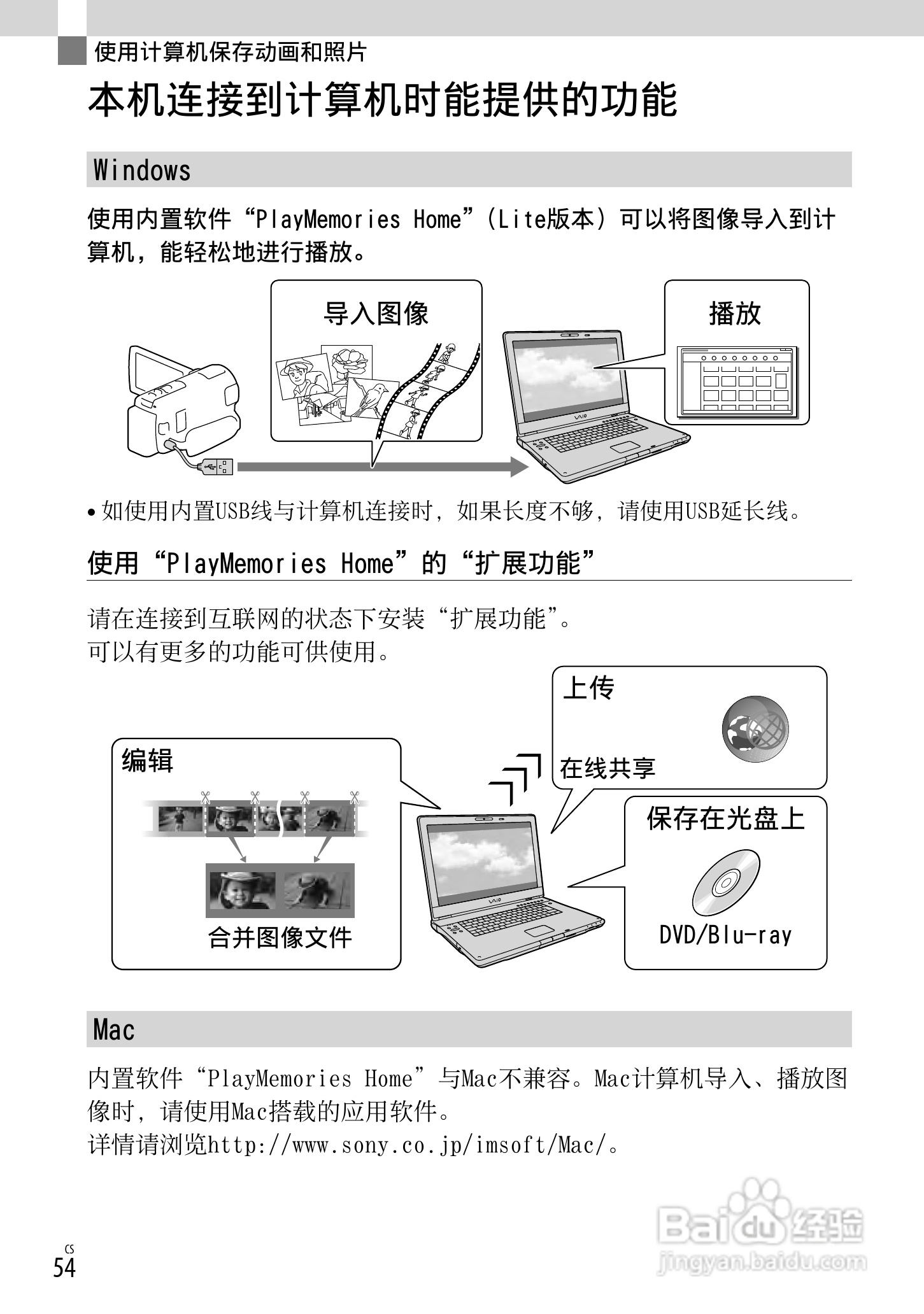 索尼HDR-CX250E数码摄相机使用说明书:[6]