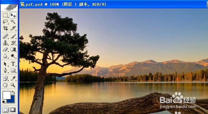 PS-滤镜做出晶格化效果