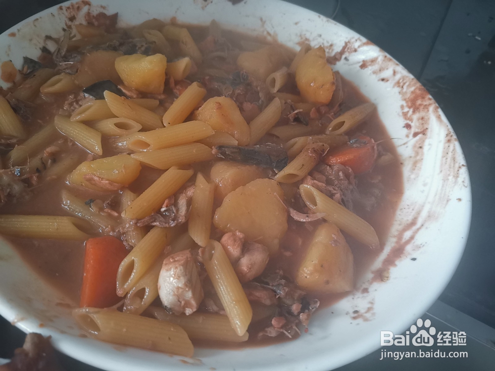 鱼汤炖意大利面