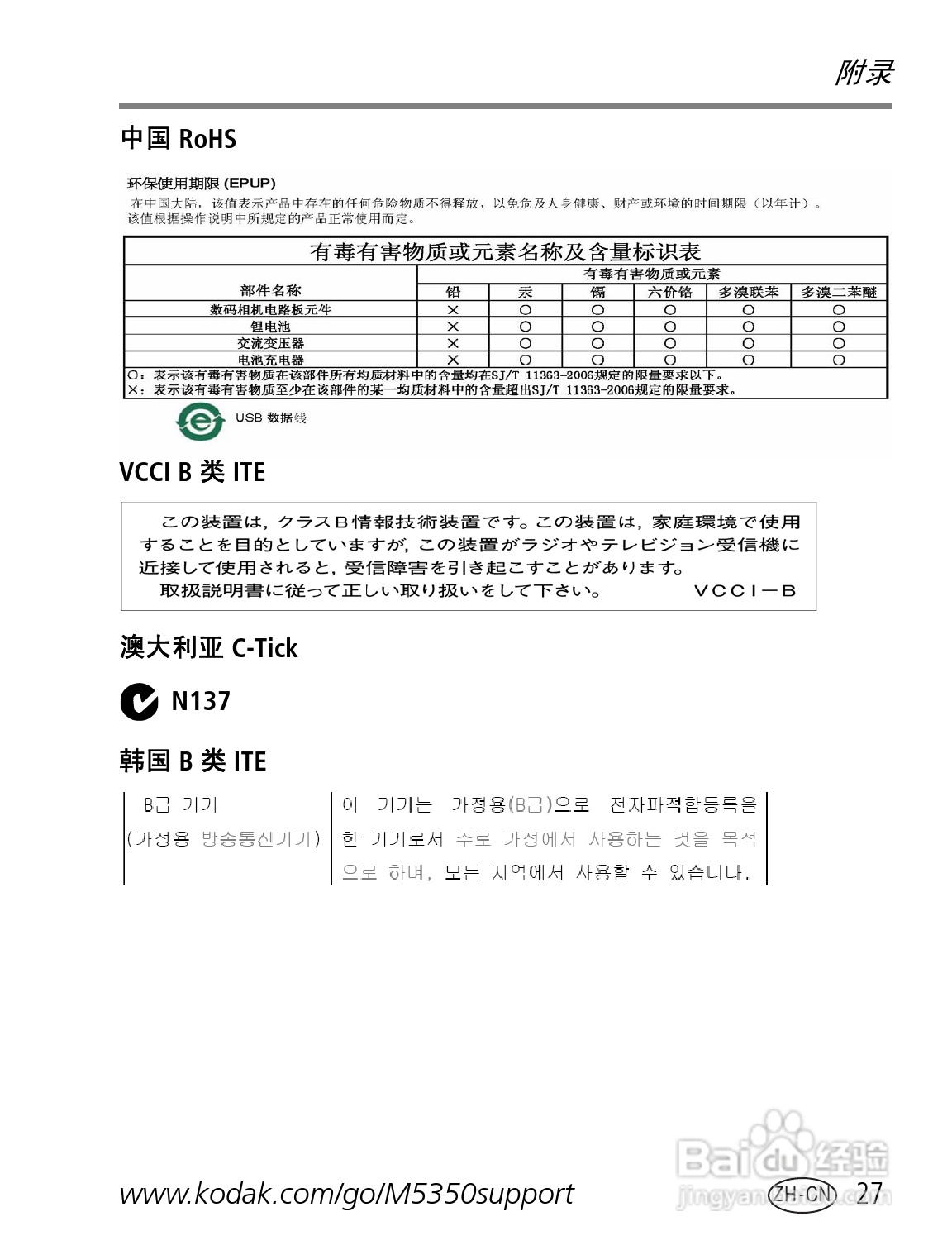 柯达M5350数码相机使用说明书:[3]