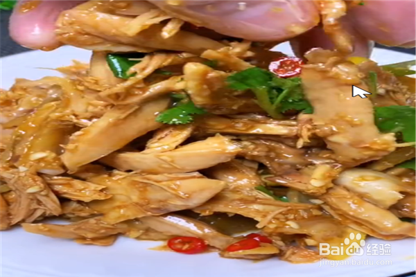 手撕柠檬鸡腿肉怎么做？