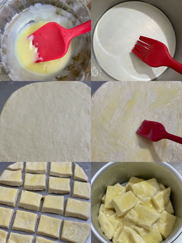 手撕炼乳皇冠面包