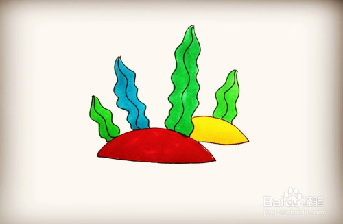 海草的简笔画怎么画?