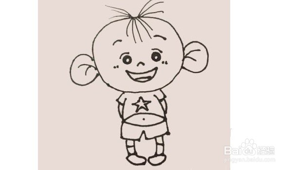 大耳朵图图简笔画怎么画