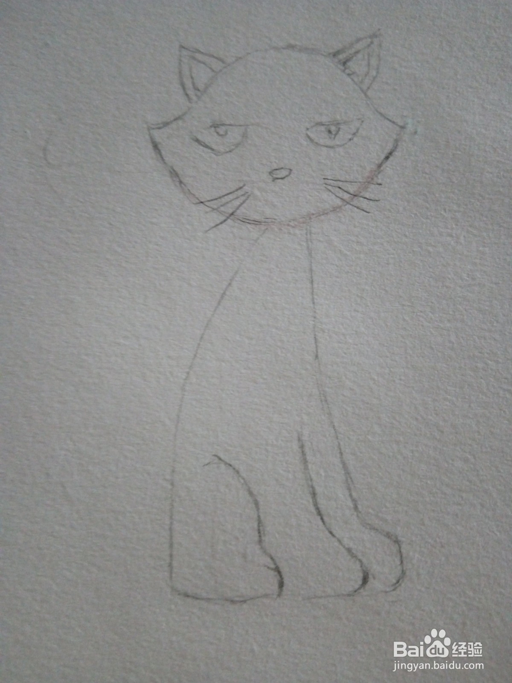 幼儿简笔画小猫的画法