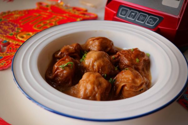 红烧油面筋塞肉