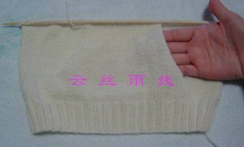 怎样用棒针编织“握手服”毛衣