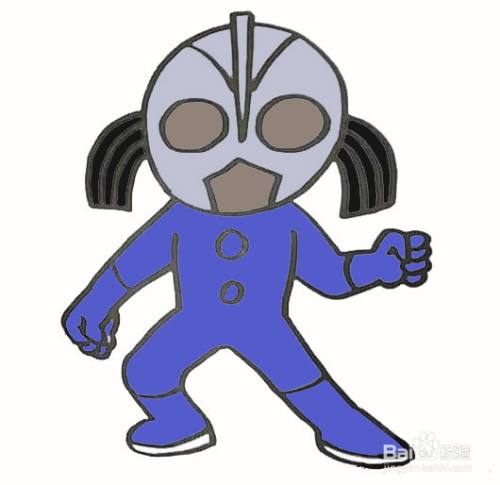 尤迪安奥特曼简笔画