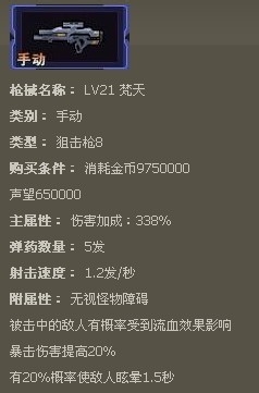 枪魂枪械大全：[27]枪魂梵天枪械属性